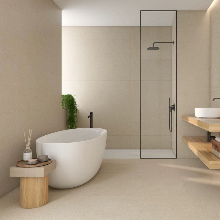 Dolce Beige 30x90cm Rectified White Body Wall Tile - 1.08sqm perbox