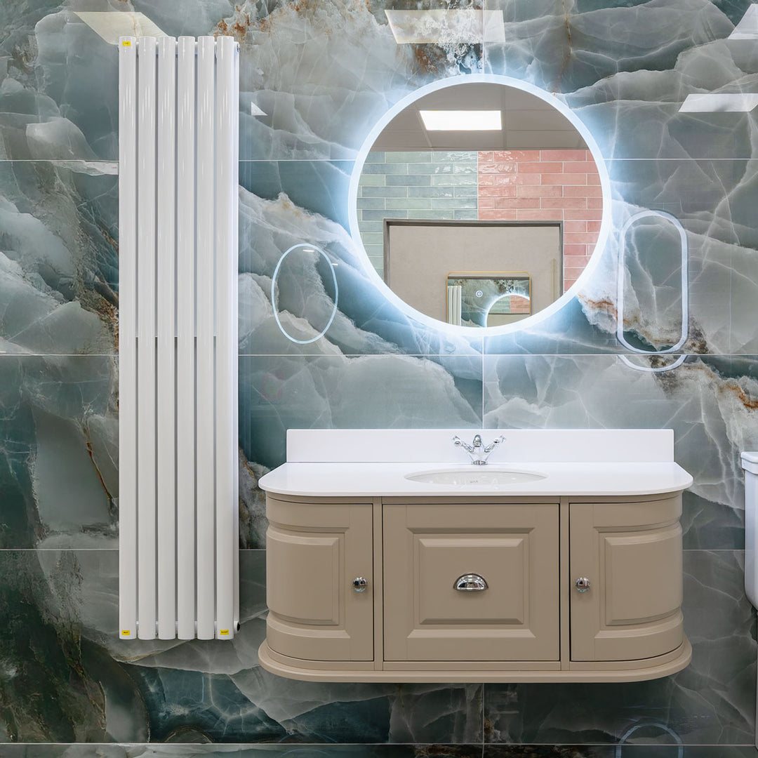 Vertigo 1800 x 354mm Double Panel Radiator - White