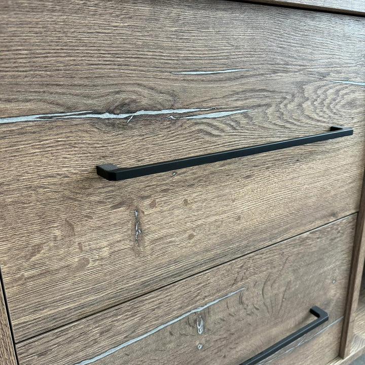 Josef Martin 1400mm Remo Wall Hung Vanity Unit &amp; Worktop - Pewter Oak