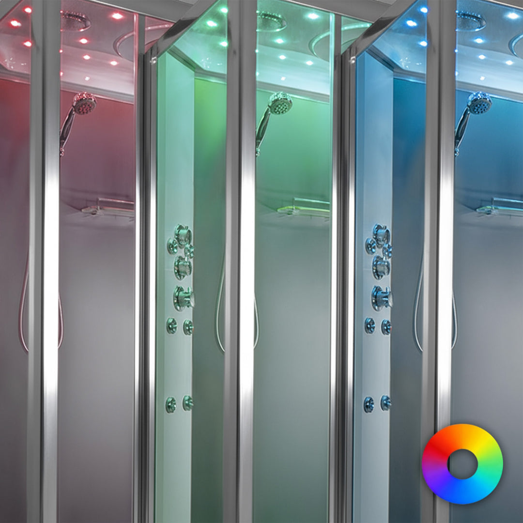 Insignia Platinum 1400 x 900mm Twin Shower Cabin - Chrome