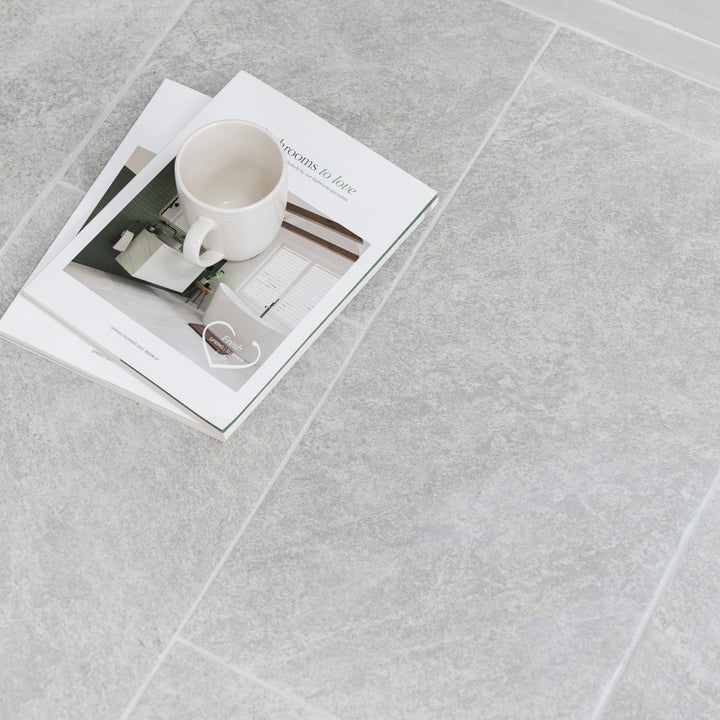 Rootlate Gray Matt Antislip 30 x 60cm Wall &amp; Floor Porcelain Tile - 1.26sqm perbox