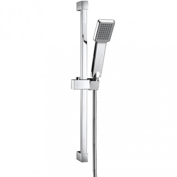 Eliseo Ricci Square Slide Rail Kit with Paddle Handset