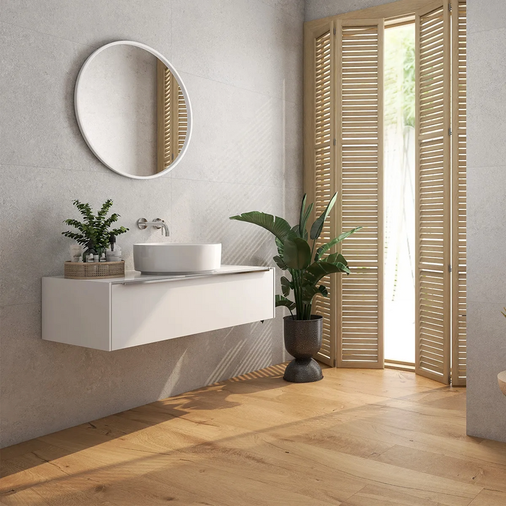 June Gris 30 x 90.2 Matt Rectified White Body Wall Tile - 68.85sqm Pallet