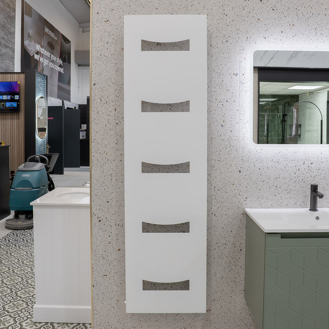 Ancora 490 x 1800mm Designer Radiator - White