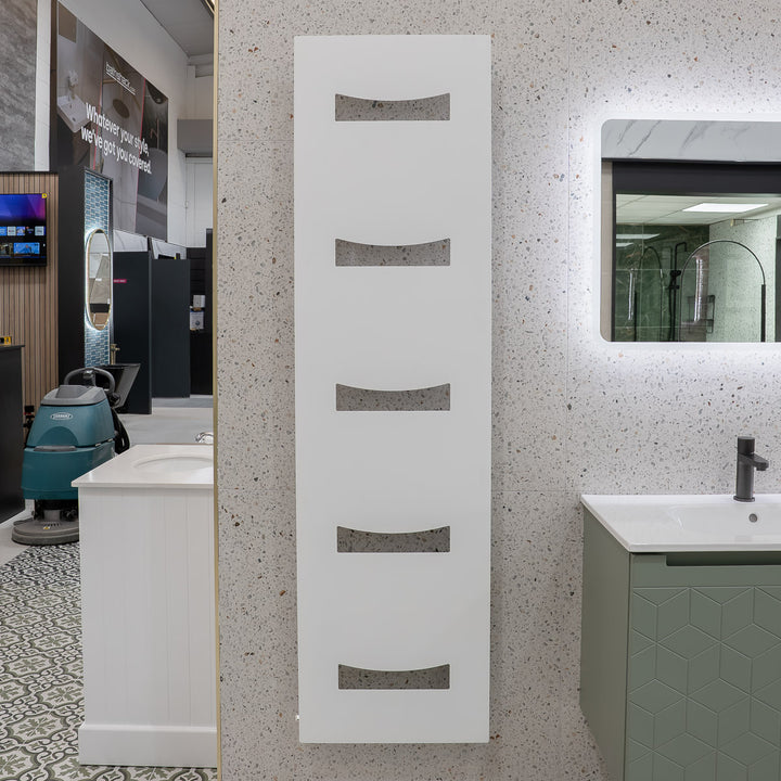 Ancora 490 x 1800mm Designer Radiator - White