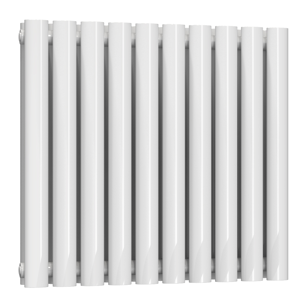 Reina Neva Horizontal Double Designer Radiator 550 x 590mm - White