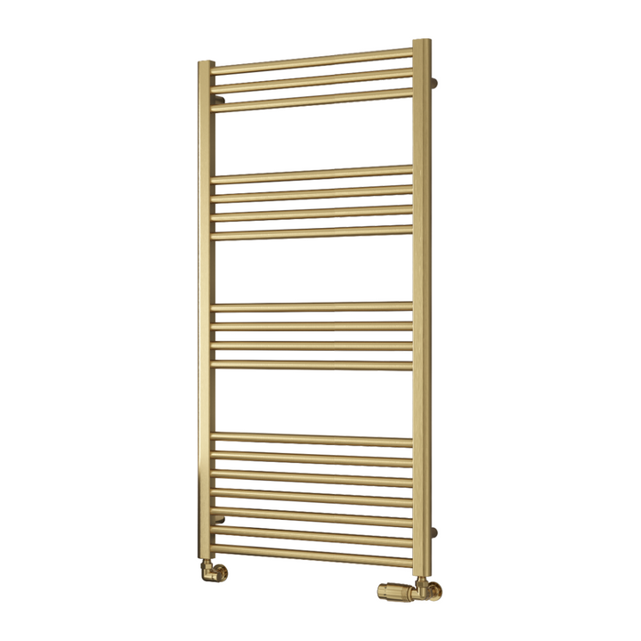 Reina Ottone 1200 x 600mm Heated Towel Rail - Brushed Brass