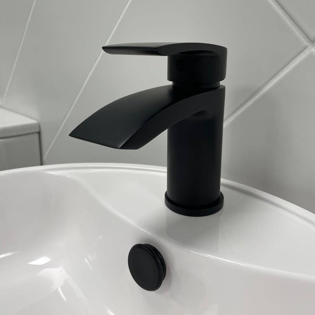 Eliseo Ricci Flow Mono Basin Mixer inc. Waste - Matt Black