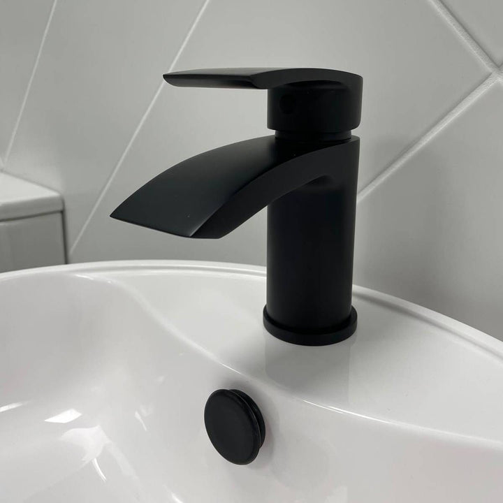 Eliseo Ricci Flow Mono Basin Mixer inc. Waste - Matt Black
