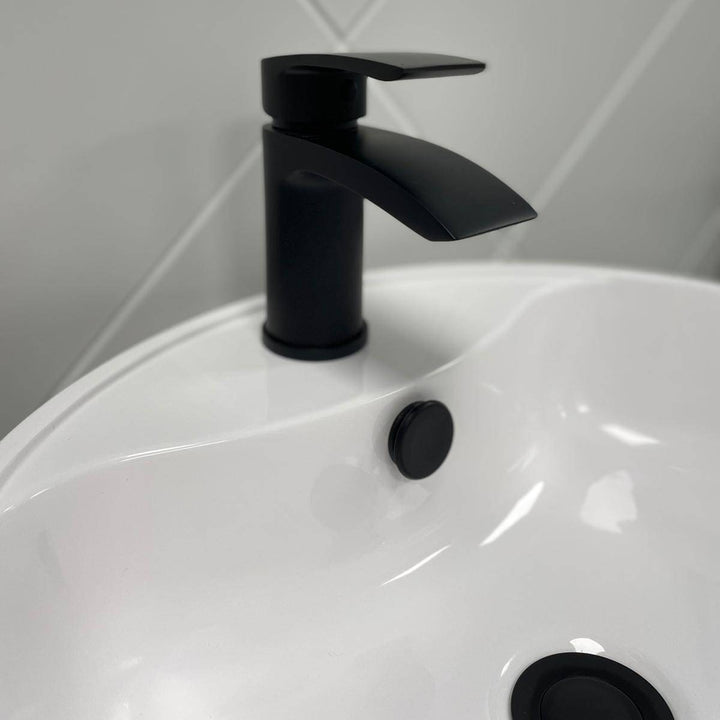Eliseo Ricci Flow Mono Basin Mixer inc. Waste - Matt Black