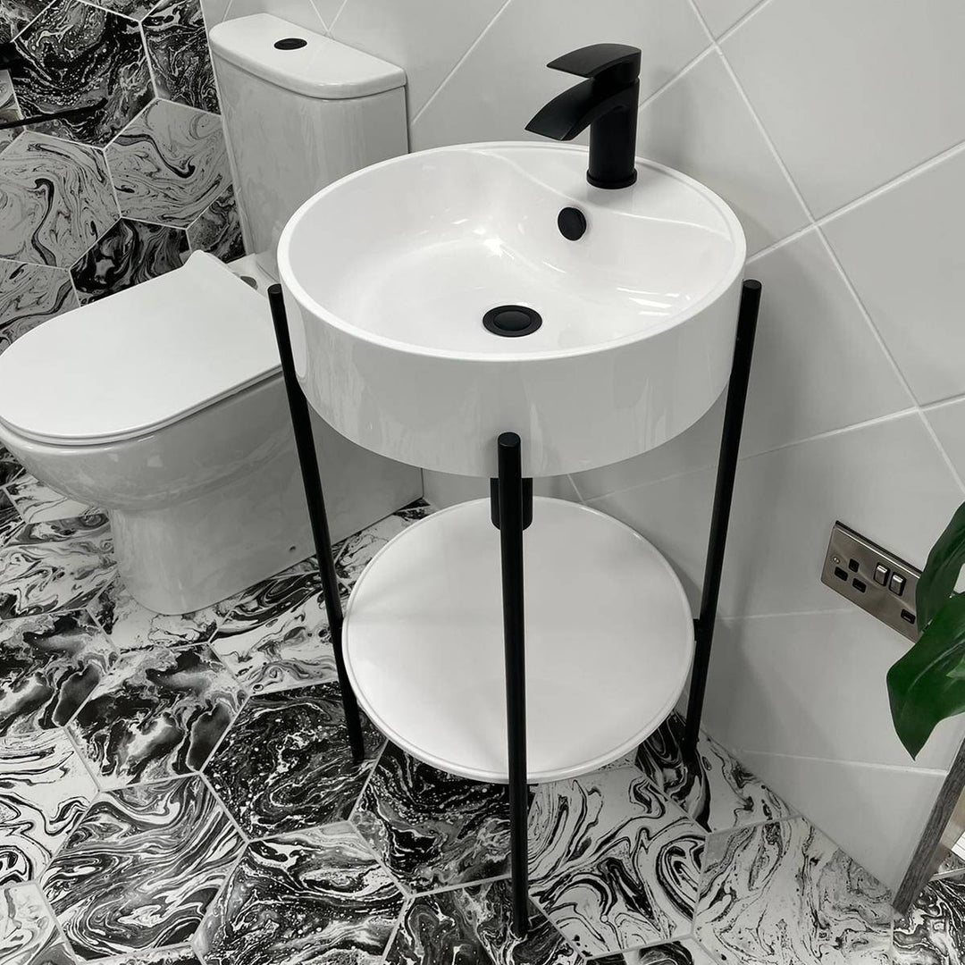Eliseo Ricci Flow Mono Basin Mixer inc. Waste - Matt Black