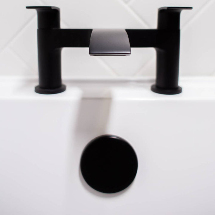 Eliseo Ricci Flow Bath Filler - Matt Black