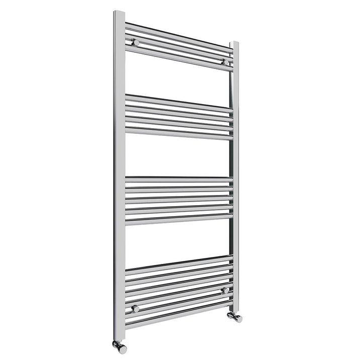 Eliseo Ricci 1200 x 600mm Straight Heated Towel Rail - Chrome