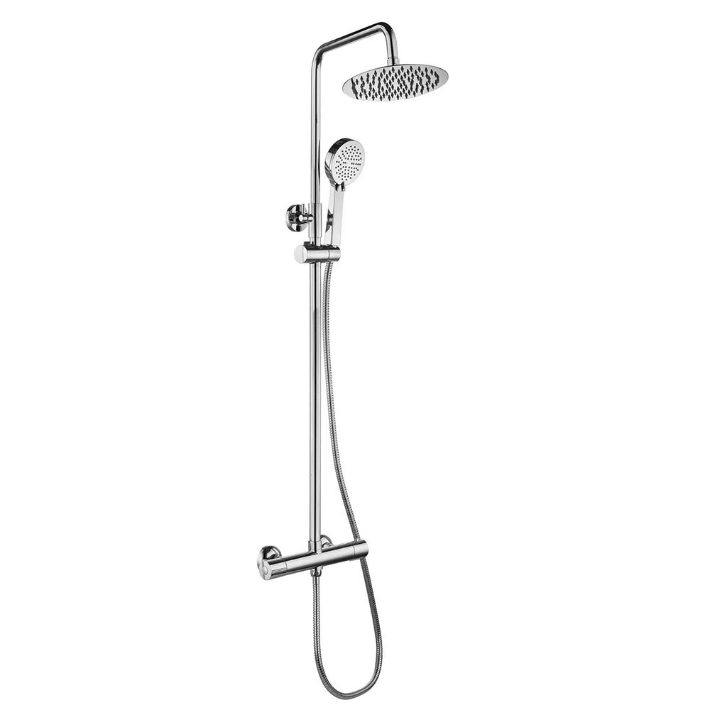 Rotunda Round Chrome Thermostatic Shower Set