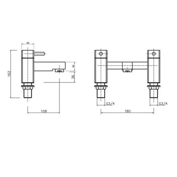 Ruby Bath Filler Tap