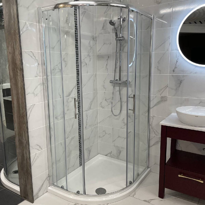 Kiimat Six² 1000 x 800mm Offset Quadrant Shower Enclosure