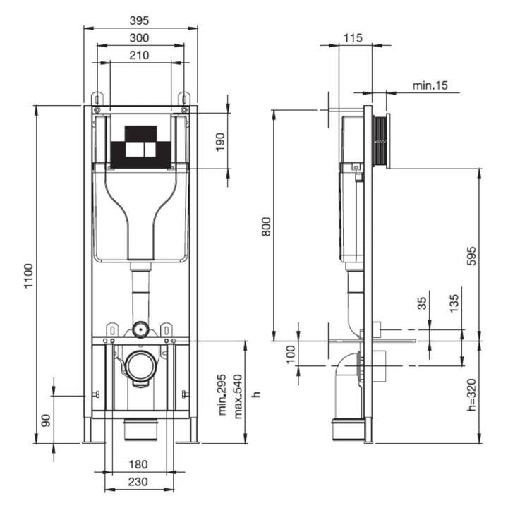 Melbourne Wall Hung Toilet Pack