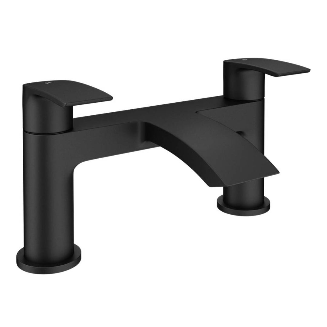 Eliseo Ricci Flow Bath Filler - Matt Black