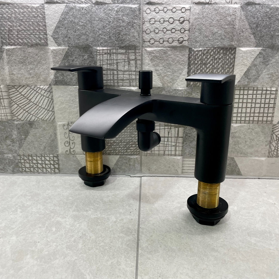 Eliseo Ricci Flow Bath Shower Mixer - Matt Black