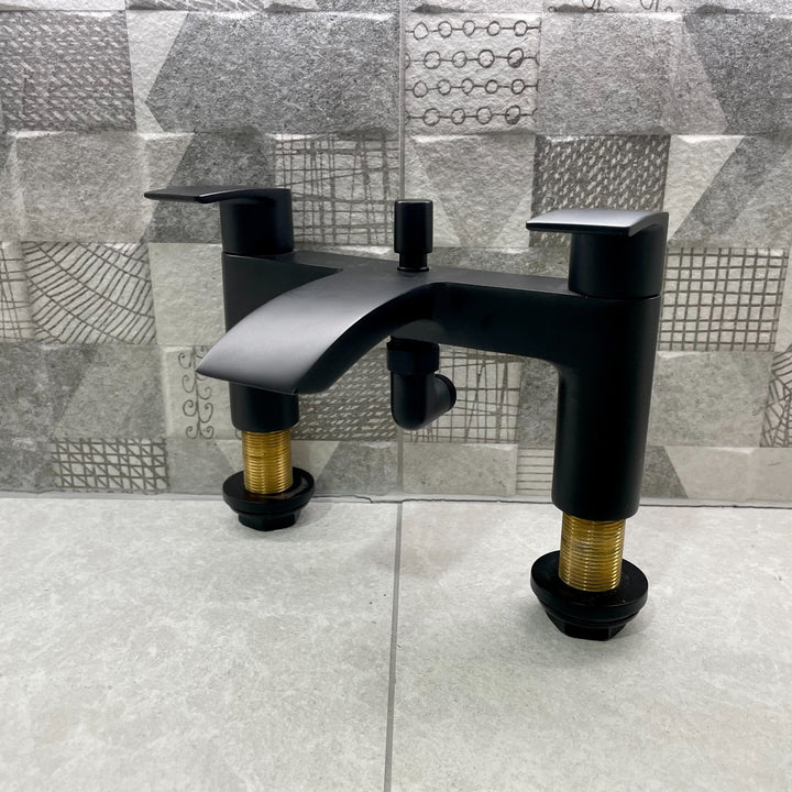 Eliseo Ricci Flow Bath Shower Mixer - Matt Black