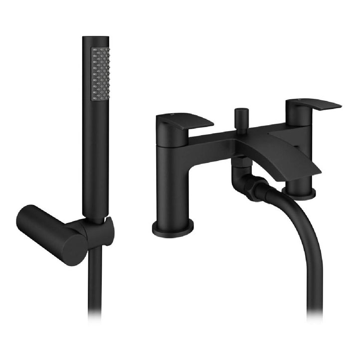 Eliseo Ricci Flow Bath Shower Mixer - Matt Black