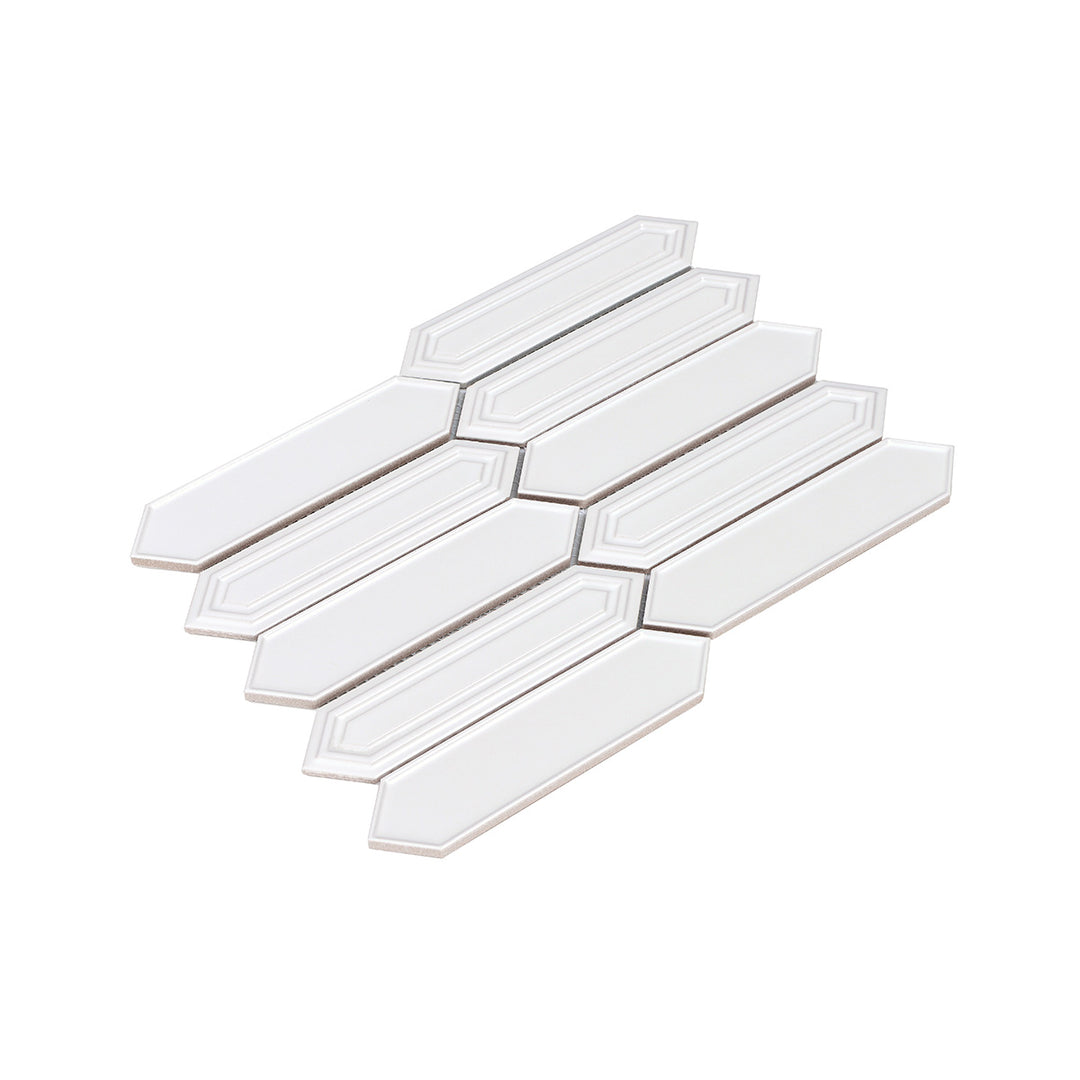 Sevilla Blanco Gloss 35.2 x 25.5cm Mosiac Sheet