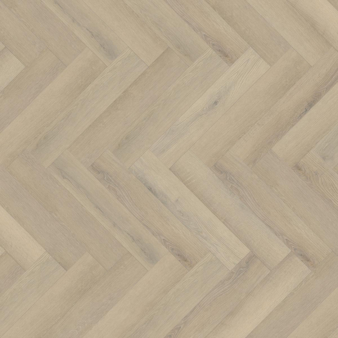 Lusso Floor Seashell Oak Herringbone Luxury Vinyl Flooring - 610 x 122 x 5 mm - 2.23 M2 Per box