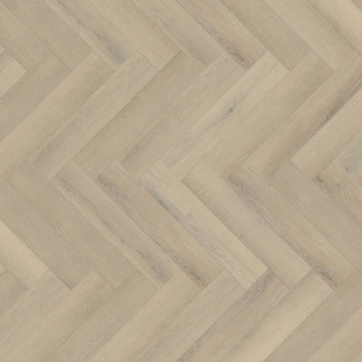 Lusso Floor Seashell Oak Herringbone Luxury Vinyl Flooring - 610 x 122 x 5 mm - 2.23 M2 Per box