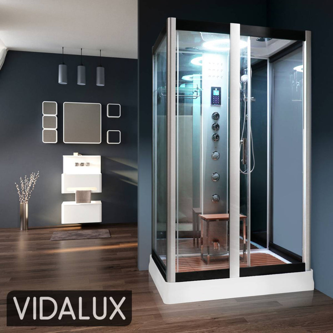 Vidalux Serenity Steam Shower Enclosure - Mirror