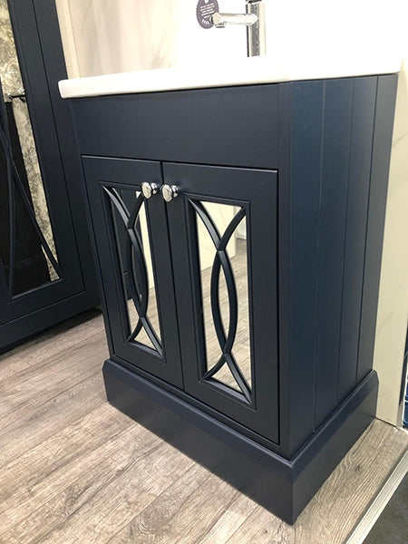 Josef Martin Shandon 800mm Space Saver Floor Standing Vanity Unit &amp; Basin - Basalt with Eclispe Front