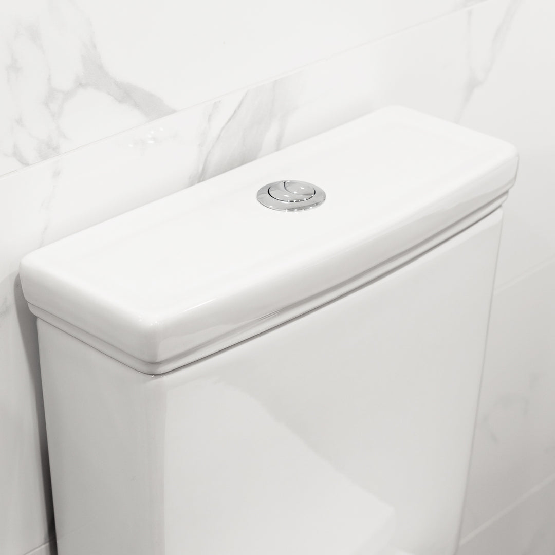 Shandon Close Coupled Fully Back to Wall Toilet with Cyclone Flush &amp; Soft Close Seat