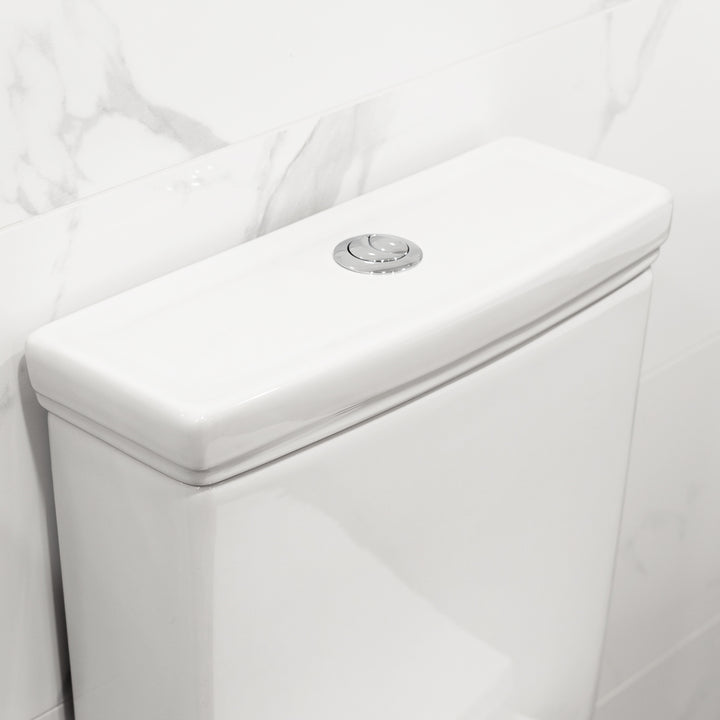 Shandon Close Coupled Fully Back to Wall Toilet with Cyclone Flush &amp; Soft Close Seat