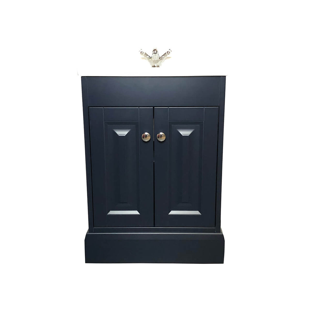 Josef Martin Shandon 600mm Floor Standing 2 Door Vanity Unit &amp; Basin - Basalt