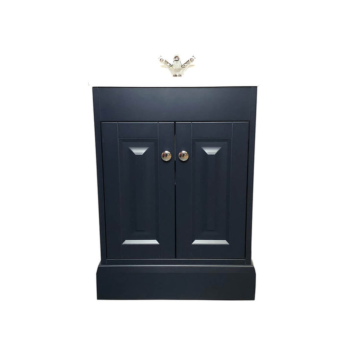 Josef Martin Shandon 600mm Floor Standing 2 Door Vanity Unit &amp; Basin - Basalt