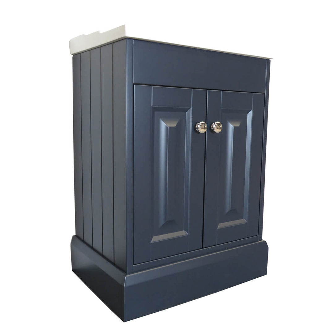 Josef Martin Shandon 600mm Floor Standing 2 Door Vanity Unit &amp; Basin - Basalt