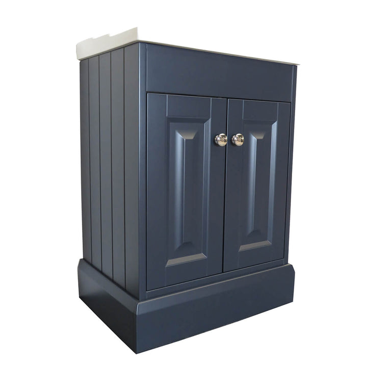 Josef Martin Shandon 600mm Floor Standing 2 Door Vanity Unit &amp; Basin - Basalt