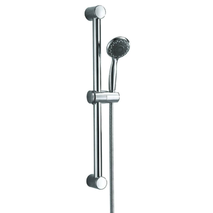 Round Triple Thermostatic Concealed Mixer Shower Kit with Wall Mounted 200mm Shower Head, Slide Rail Kit &amp; Body Jets