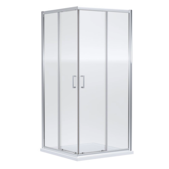 Nuie 800 x 800mm Corner Entry 6mm Enclosure 1900mm - Polished Chrome