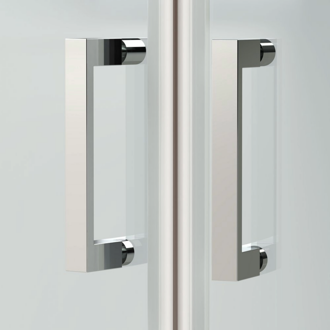 Nuie 800 x 800mm Corner Entry 6mm Enclosure 1900mm - Polished Chrome