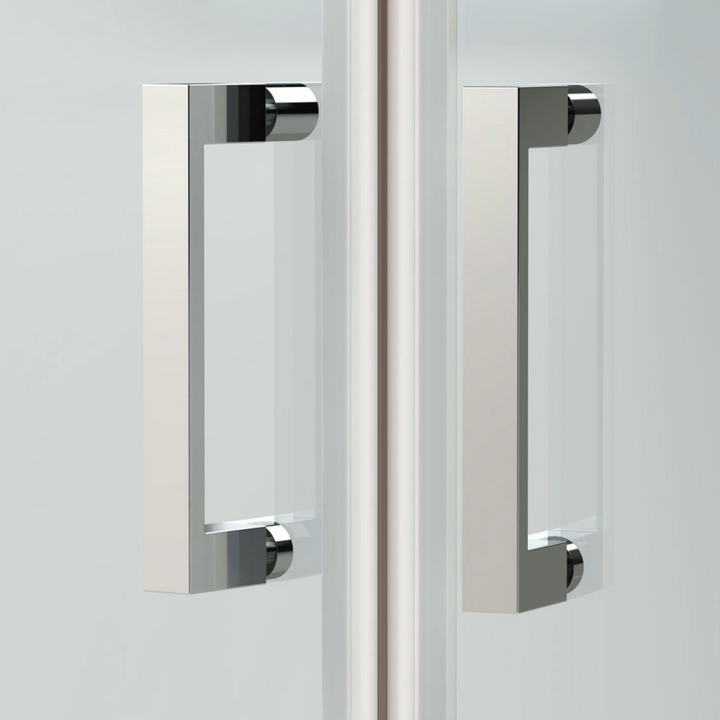 Nuie 800 x 800mm Corner Entry 6mm Enclosure 1900mm - Polished Chrome