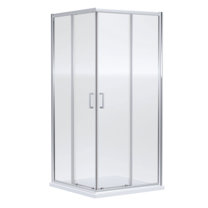 Nuie 900mm x  900mm Corner Entry 6mm Enclosure 1900mm - Polished Chrome