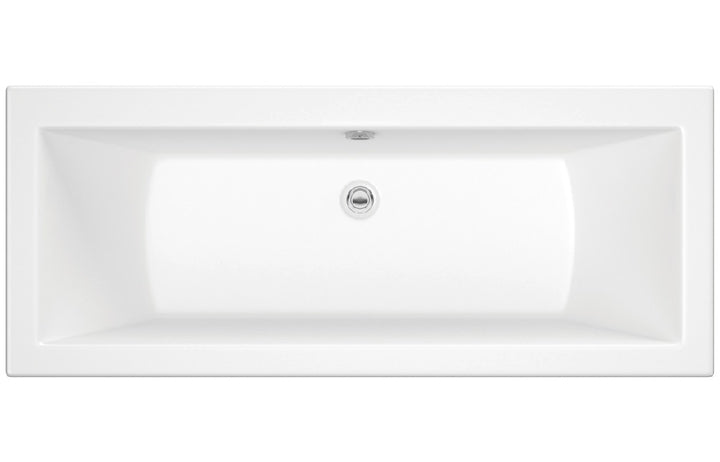 Solarna 1800 x 800mm Double Ended Bath with Whirlpool System A