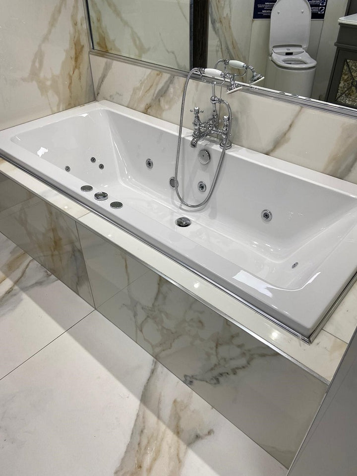 Solarna 1700 x 700mm Double Ended Bath with Whirlpool System C