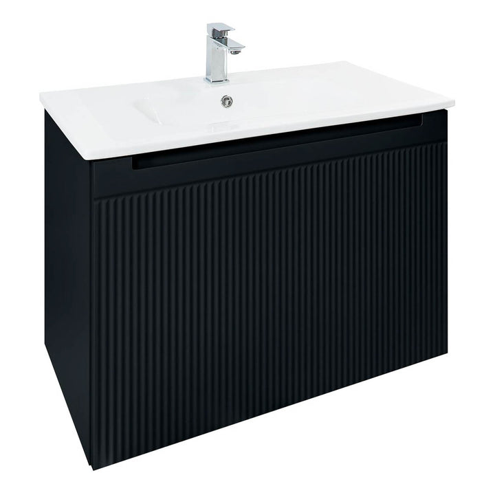 Josef Martin Sophie 800mm Reeded Vanity Unit &amp; Slimline Basin - Ember