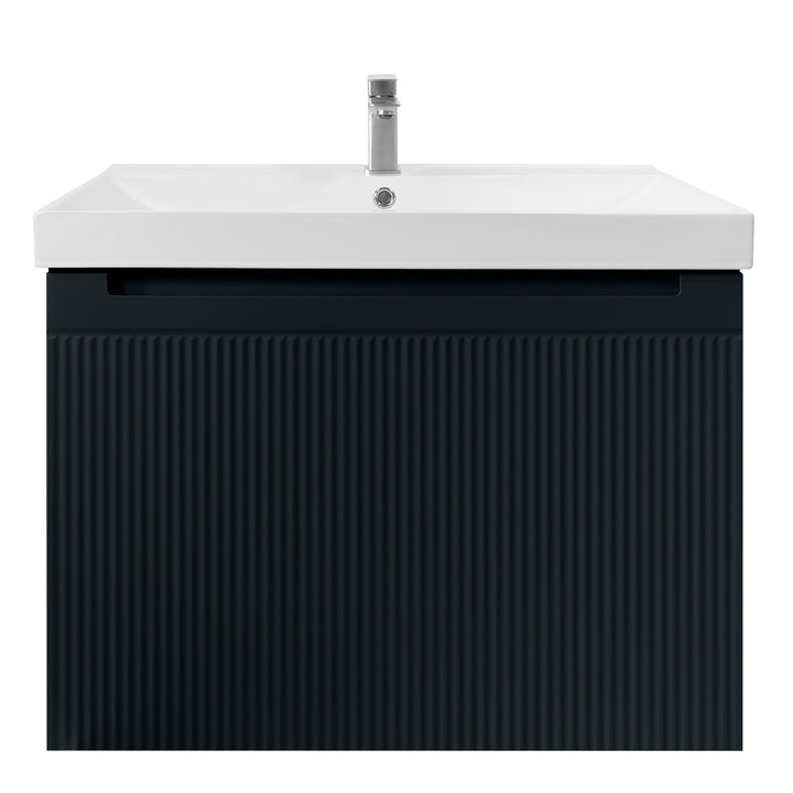 Josef Martin Sophie 800mm Reeded Vanity Unit &amp; Basin - Ember