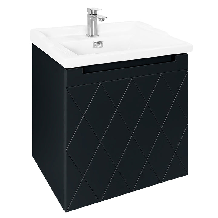 Josef Martin Sophie 600mm Harlequin Vanity Unit &amp; Traditional Basin - Ember