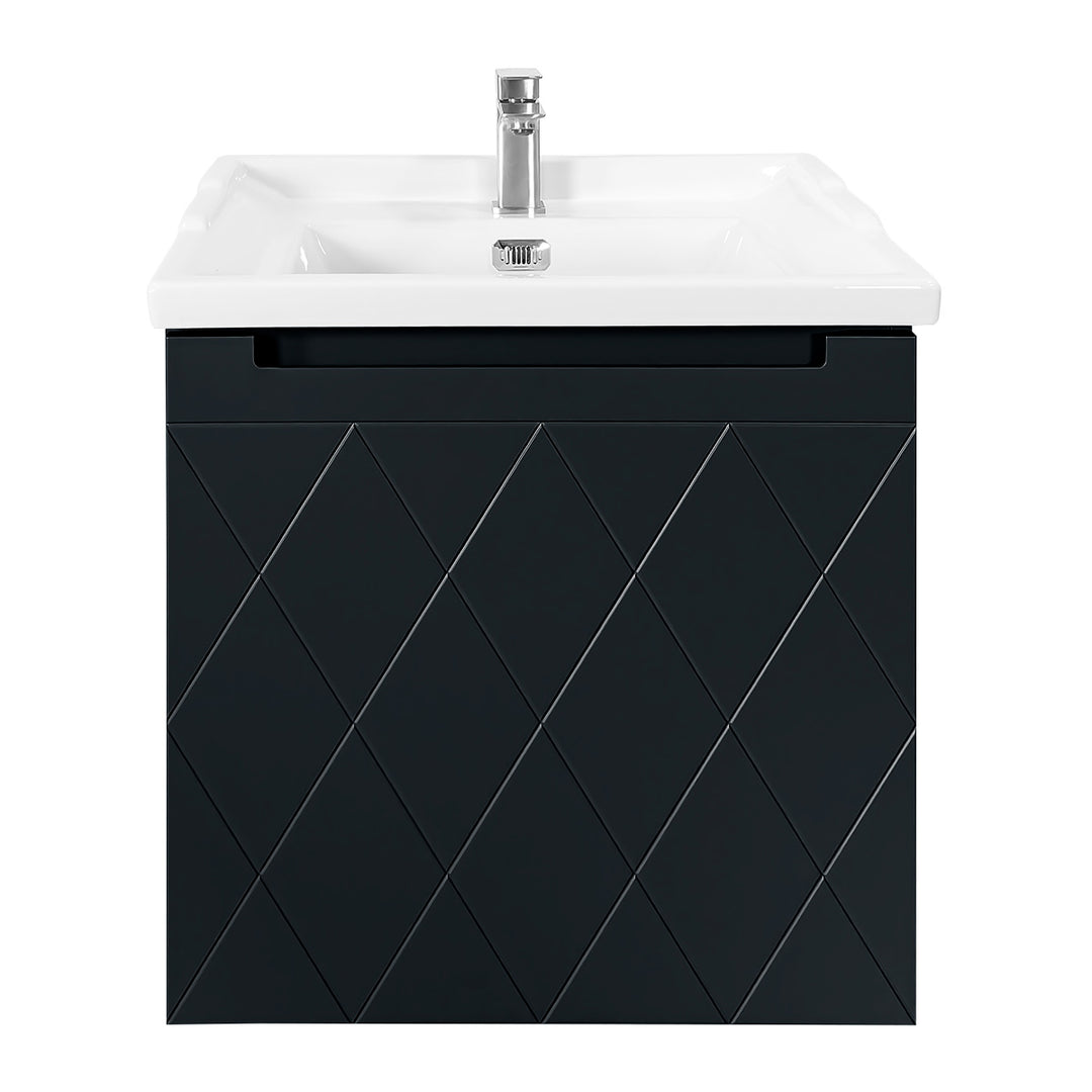 Josef Martin Sophie 600mm Harlequin Vanity Unit &amp; Traditional Basin - Ember