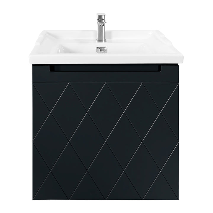 Josef Martin Sophie 600mm Harlequin Vanity Unit &amp; Traditional Basin - Ember