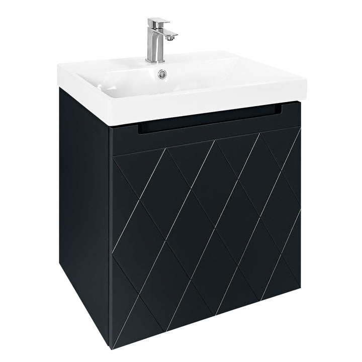 Josef Martin Sophie 600mm Harlequin Vanity Unit &amp; Basin - Ember