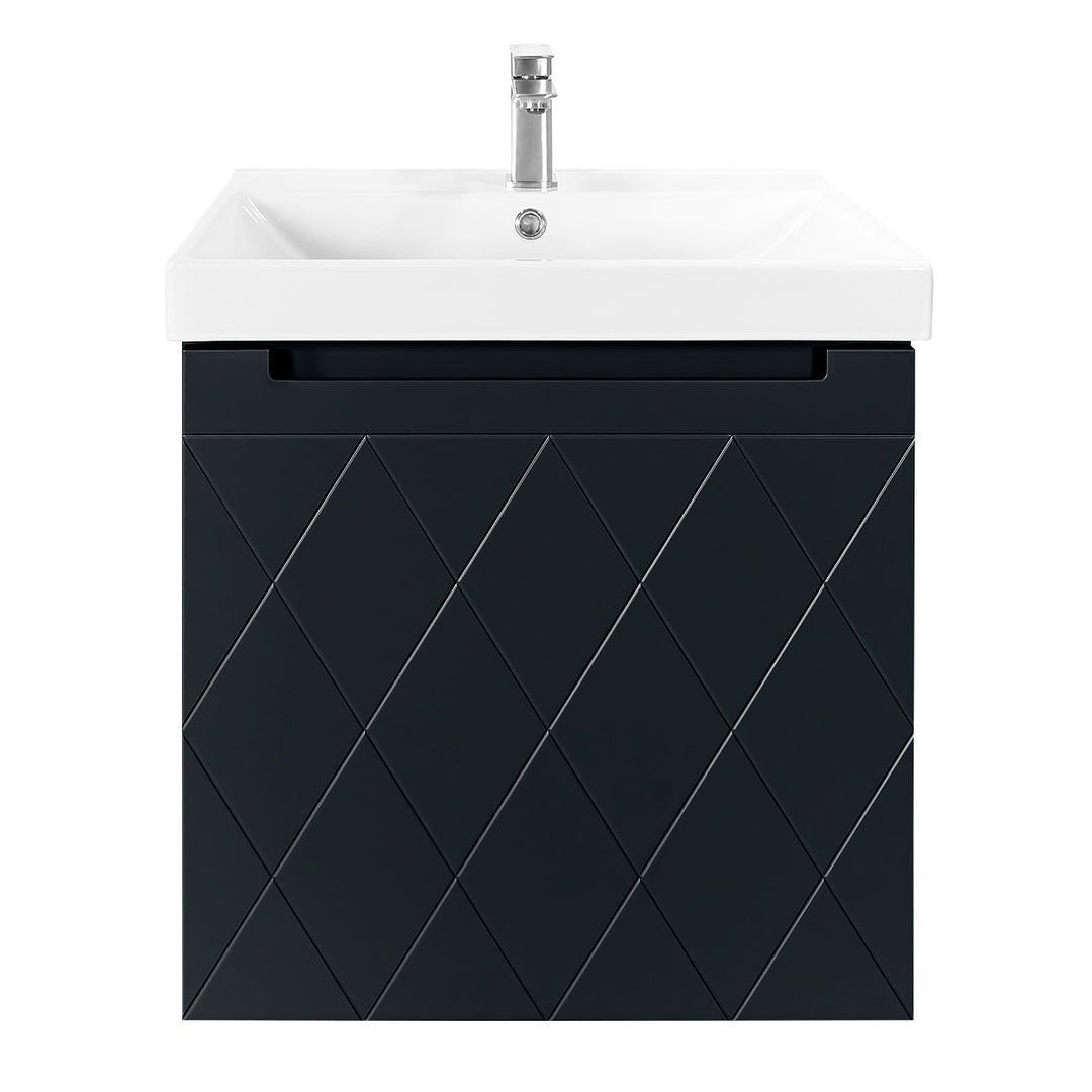 Josef Martin Sophie 600mm Harlequin Vanity Unit &amp; Basin - Ember